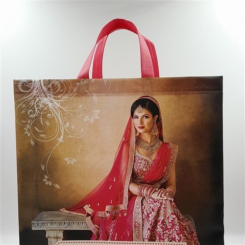 Kala Niketan Lehenga Printed On Non Woven Fabric Bag