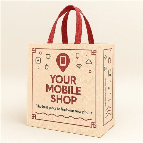 Modern Mobile Non Woven Box Bag